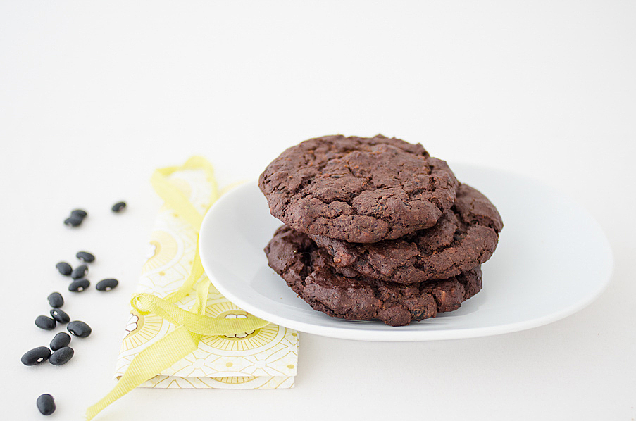 Schokoladen Cookies aus schwarzen Bohnen